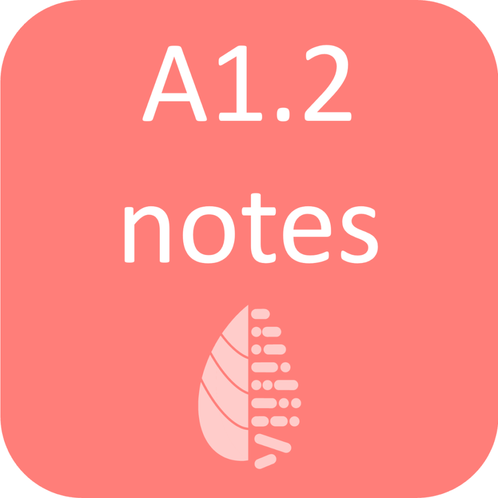 A1.2 Nucleic Acids Notes